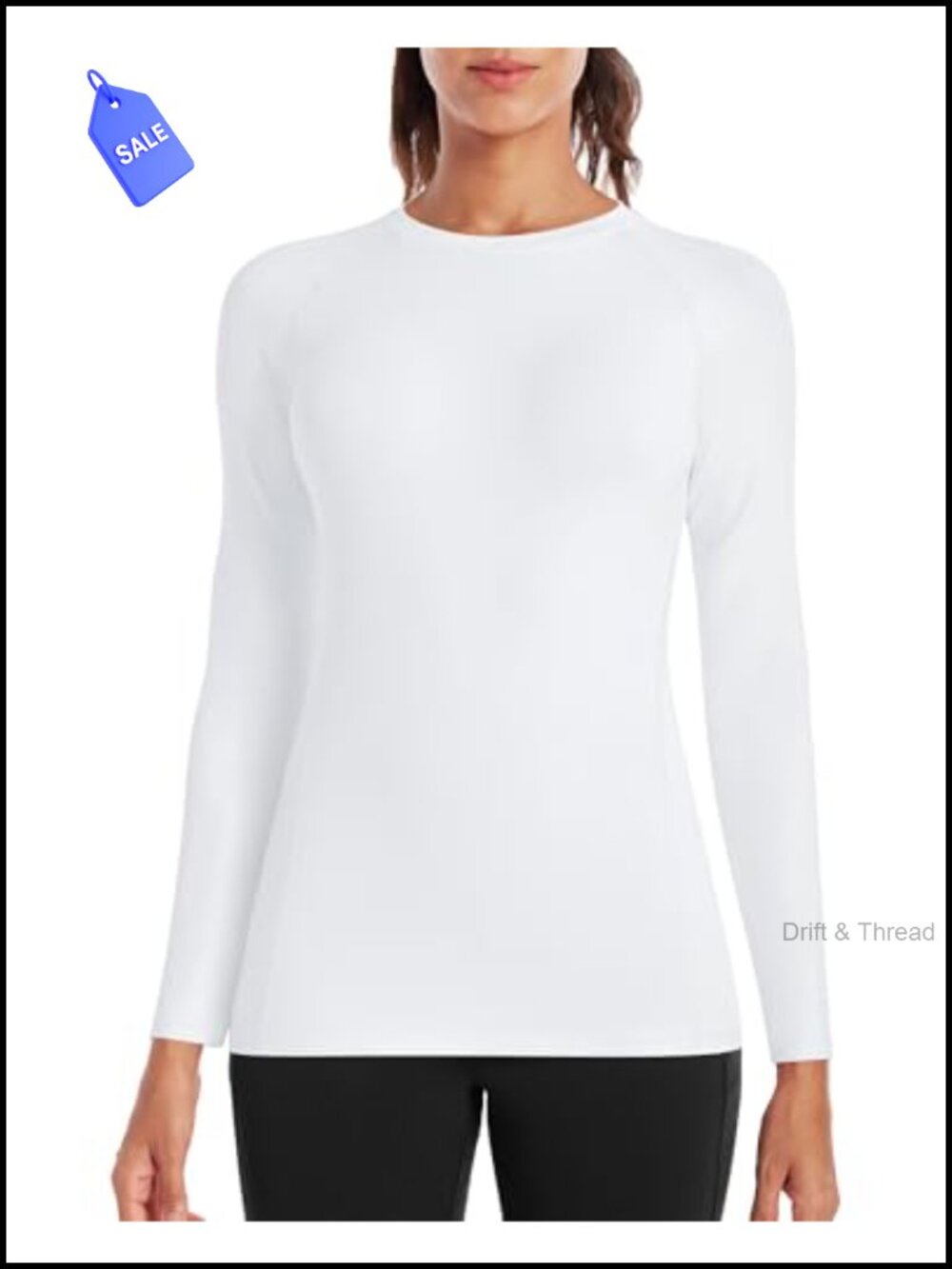 Long Sleeve Compression Shirt Workout Top Quick Dry UPF 50+ Athletic Base Layer